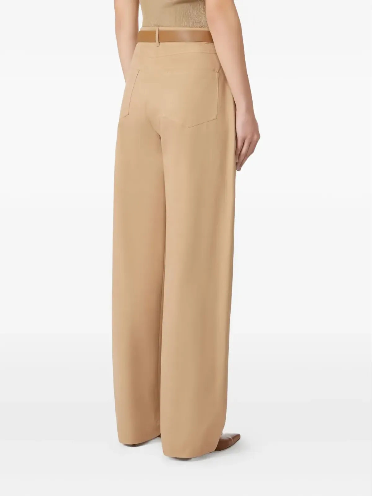 Max Mara ベルト付きコットンパンツ - 画像4