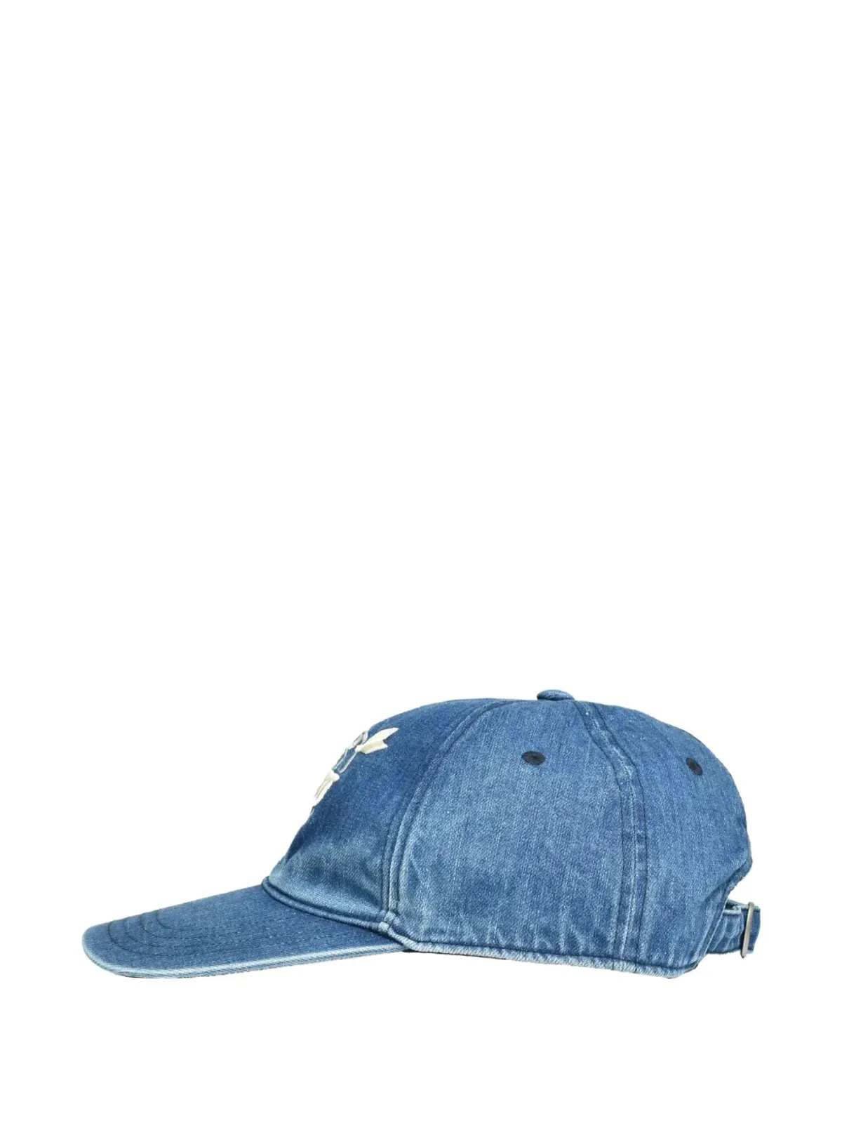 MASU embroidered-logo denim cap - Blue - 画像3