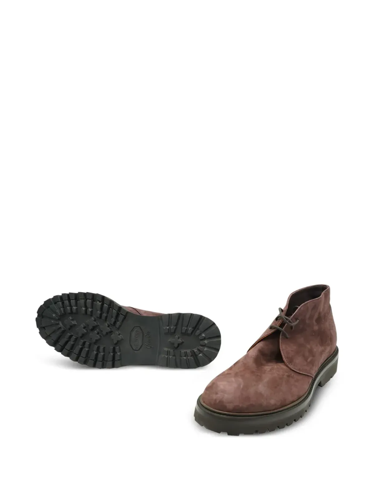 Andrea Ventura Chucca T レースアップ スエード デザートブーツ - 画像3