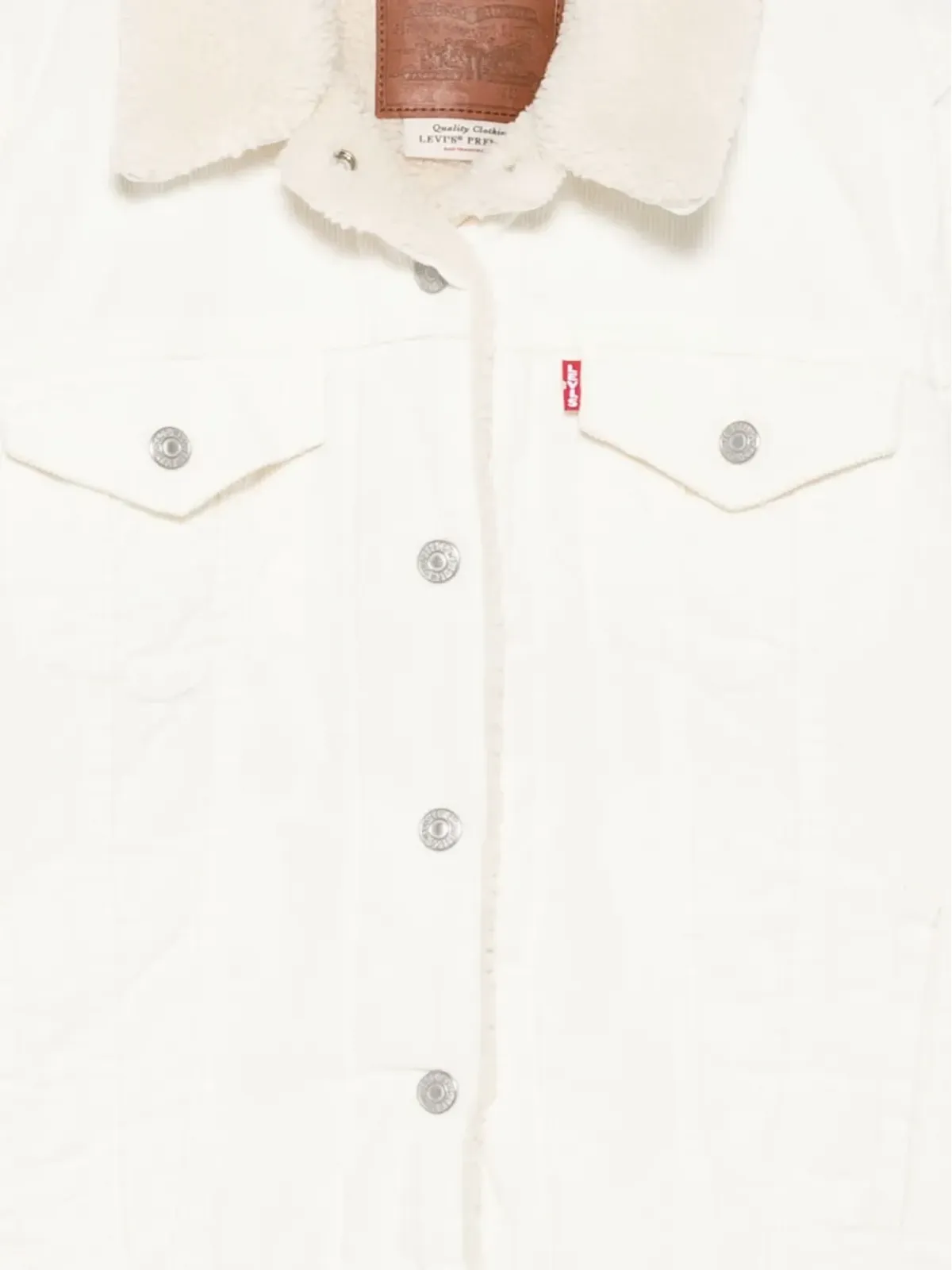 Levi's コーデュロイ シェルパカラー ジャケット - ホワイト - 画像3