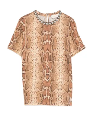 ZIMMERMANN 蛇柄プリントTシャツ - サムネイル1