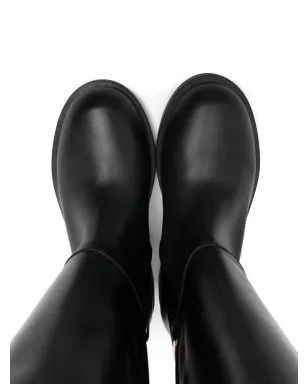 Elisabetta Franchi La Mia Bambina ロゴエンボス バックル ブーツ - サムネイル3