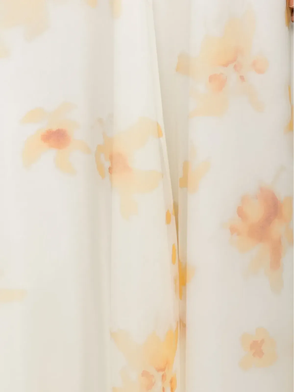 Altuzarra 花柄プリントのシルクミディスカート - 画像5