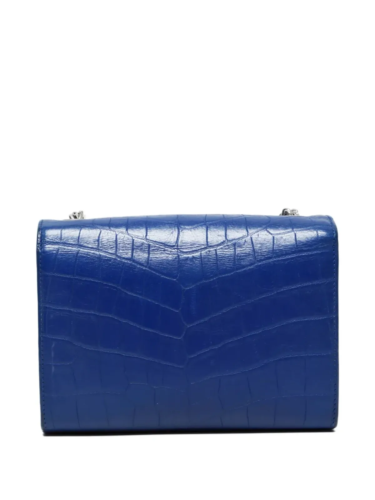 Saint Laurent Pre-Owned Kate クロコダイルエフェクト チェーンショルダーバッグ - Blue - 画像2