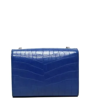 Saint Laurent Pre-Owned Kate クロコダイルエフェクト チェーンショルダーバッグ - Blue - サムネイル2