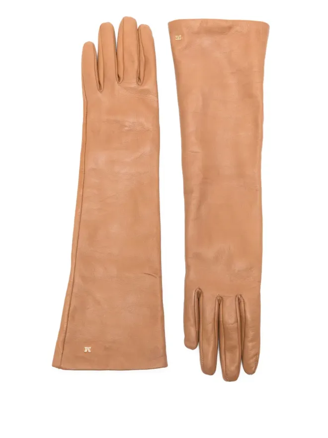 Max Mara Max Mara ラムスキン手袋 ブラウンの商品画像