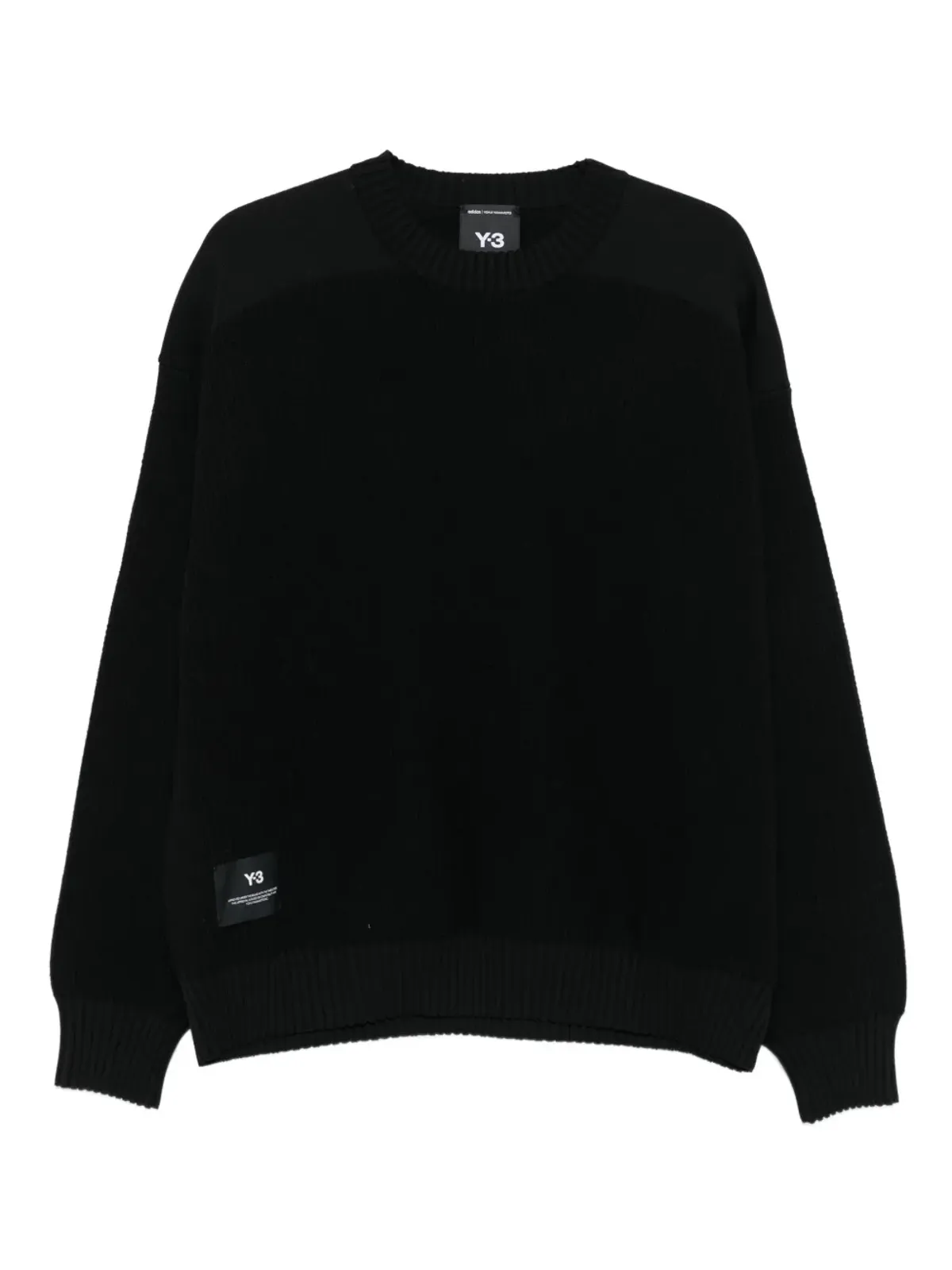 Y-3 リブ編み クルーネック セーター - 画像1