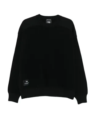 Y-3 リブ編み クルーネック セーター - サムネイル1