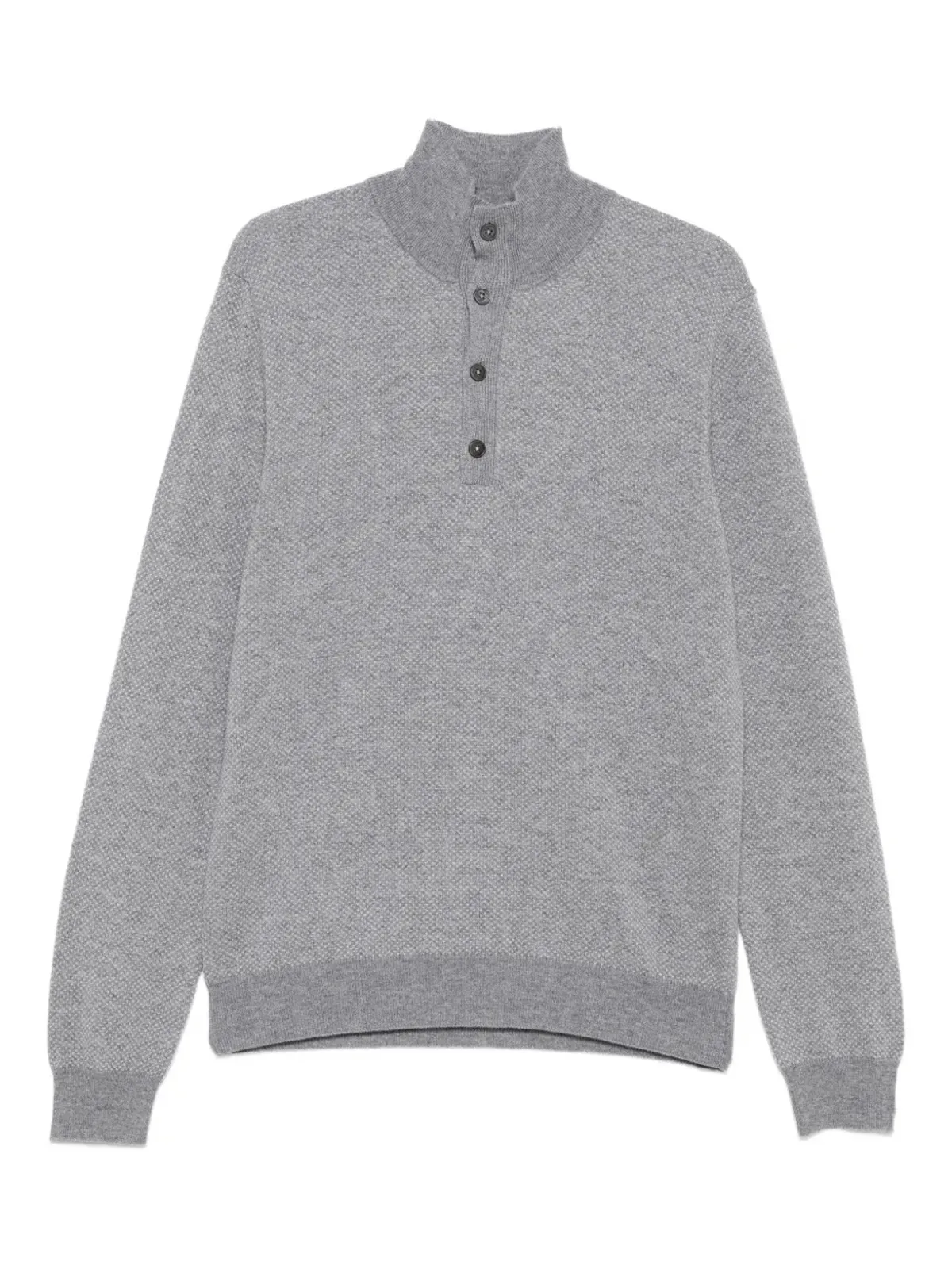 Corneliani ボタンファスニングセーター - グレー - 画像1