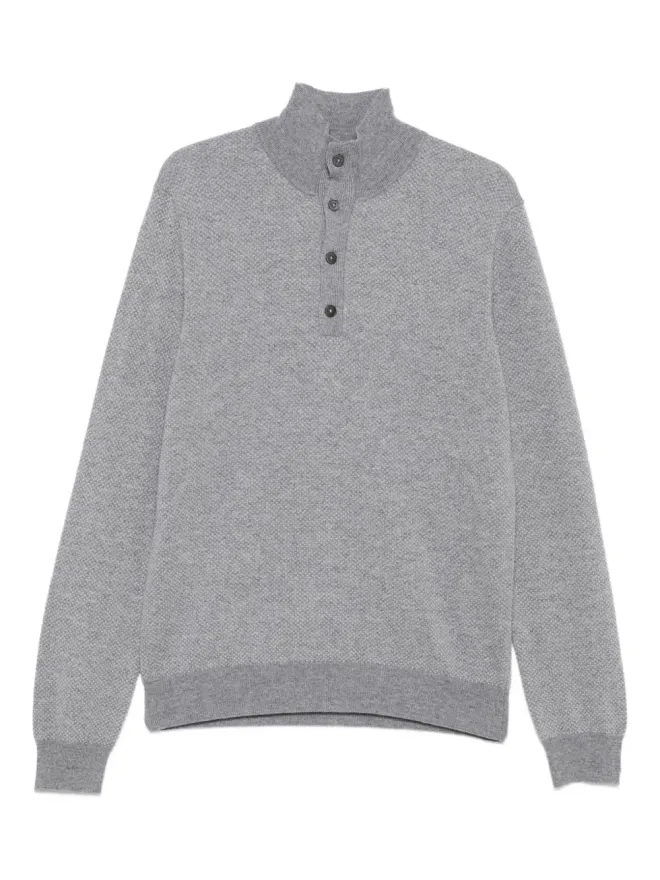 Corneliani Corneliani ボタンファスニングセーター - グレーの商品画像