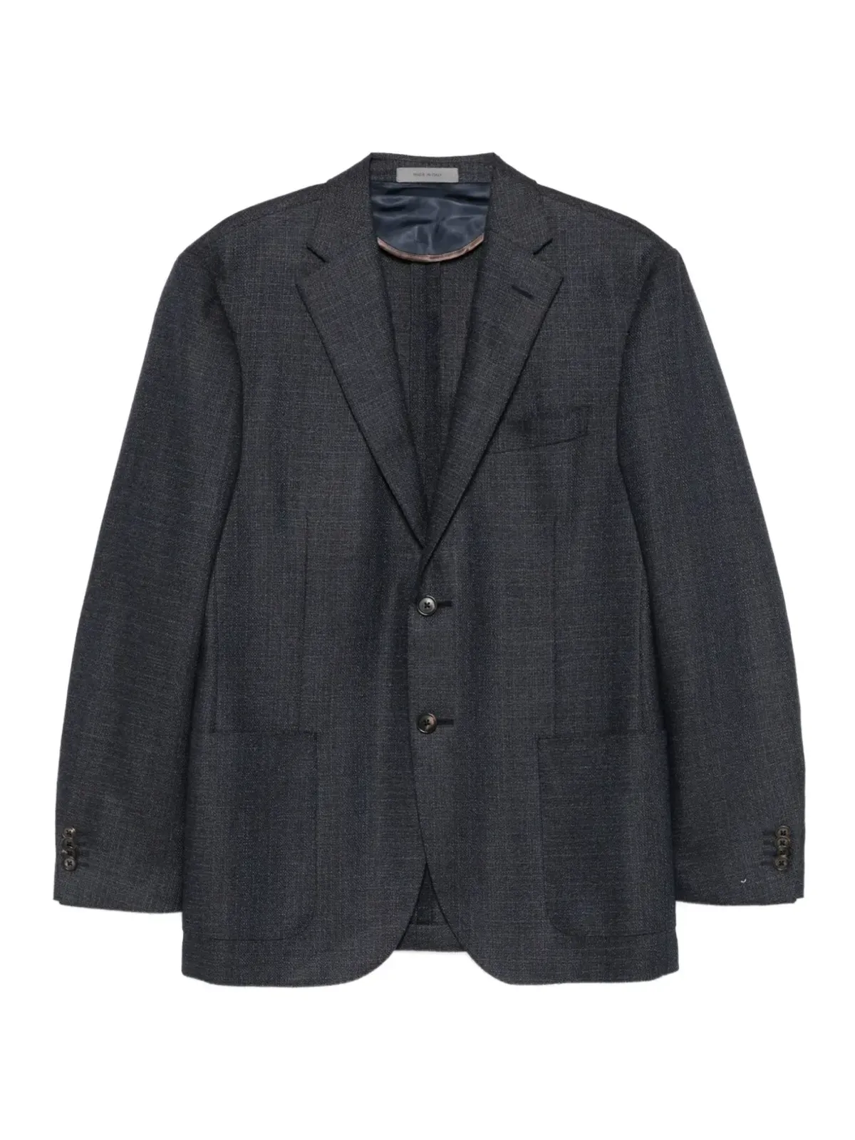 Corneliani ツーボタン パッチポケット ジャケット - ブルー - 画像1