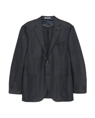 Corneliani ツーボタン パッチポケット ジャケット - ブルー - サムネイル1