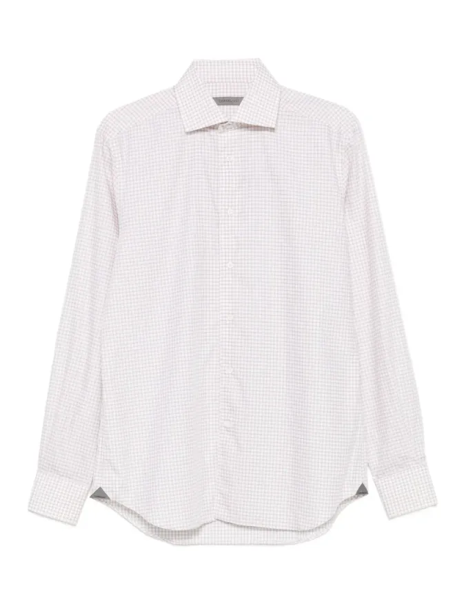 Corneliani Corneliani チェック柄長袖シャツの商品画像