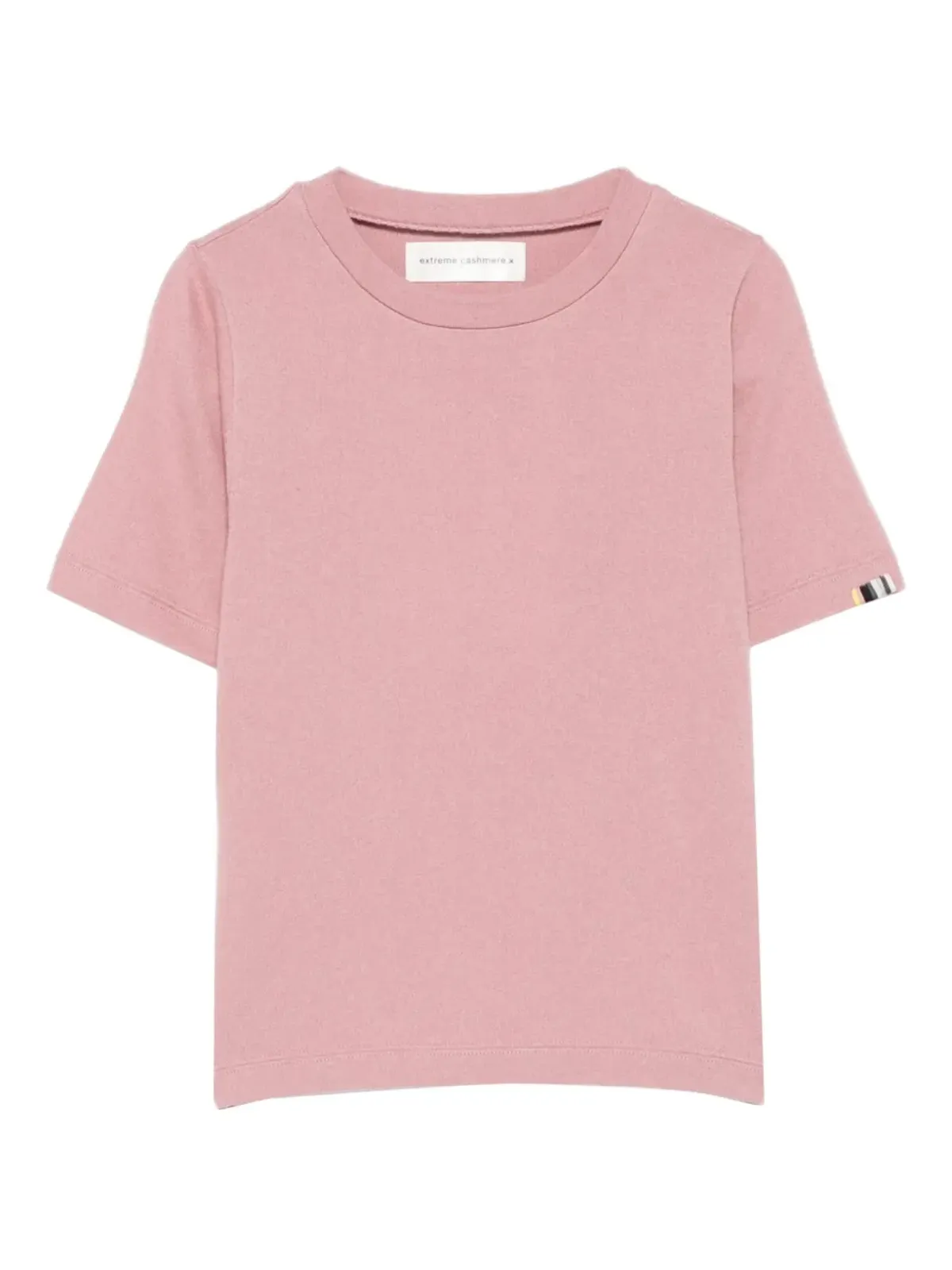 extreme cashmere 半袖クルーネックTシャツ（ピンク） - 画像1