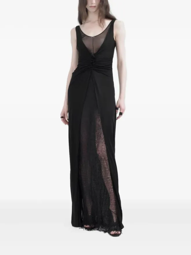 YEHUAFAN YEHUAFAN gathered dress - Blackの商品画像