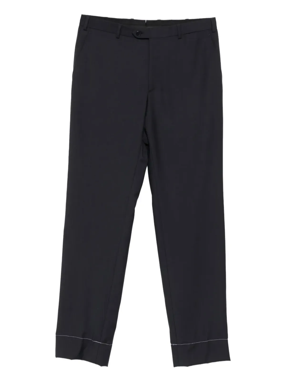 Brioni ボタン留めカフ付きテーラードパンツ - ブルー - 画像1