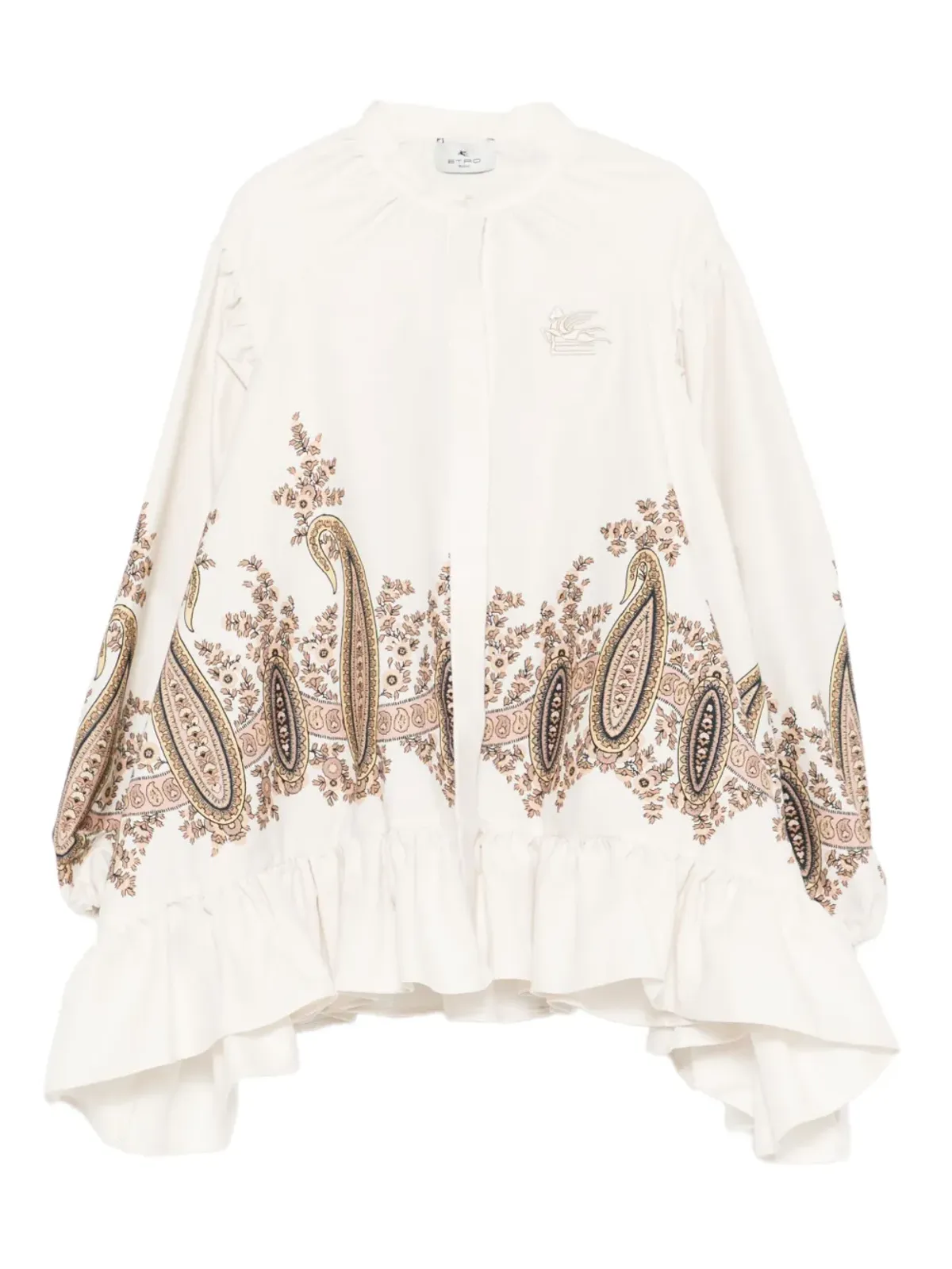 ETRO KIDS ペイズリープリントのフリルトップス - 画像1