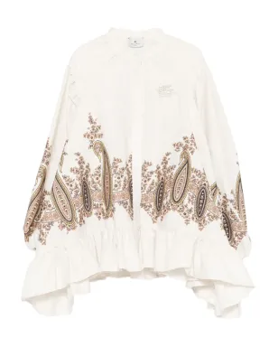 ETRO KIDS ペイズリープリントのフリルトップス - サムネイル1