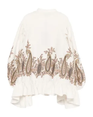 ETRO KIDS ペイズリープリントのフリルトップス - サムネイル2