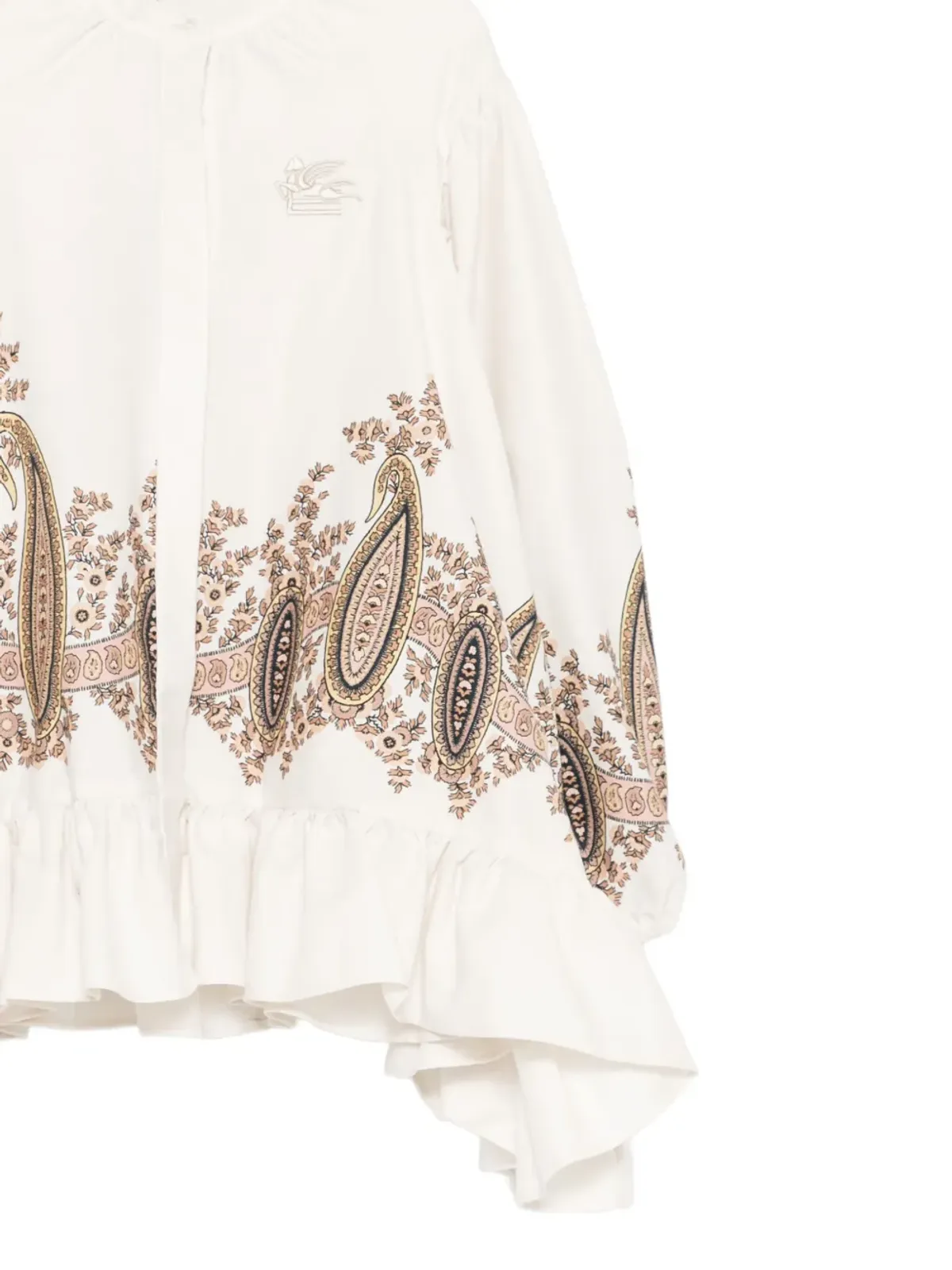 ETRO KIDS ペイズリープリントのフリルトップス - 画像3