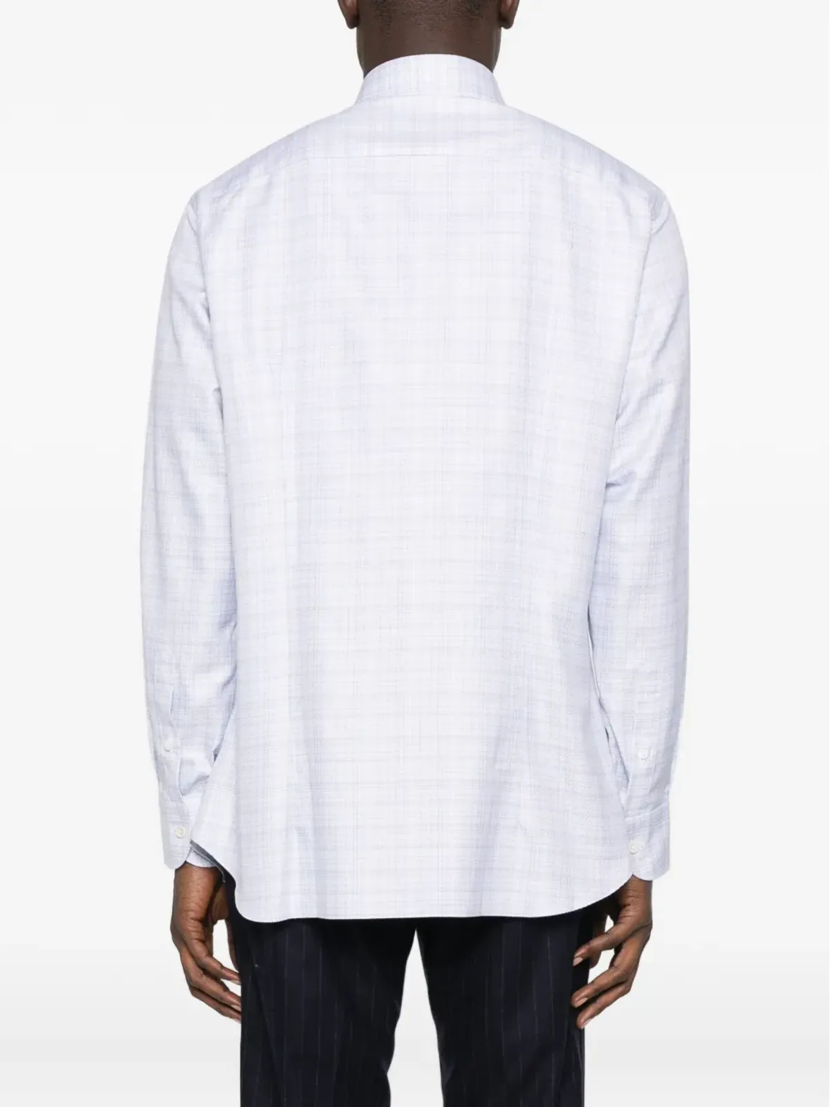 Brioni チェック柄長袖シャツ - 画像4