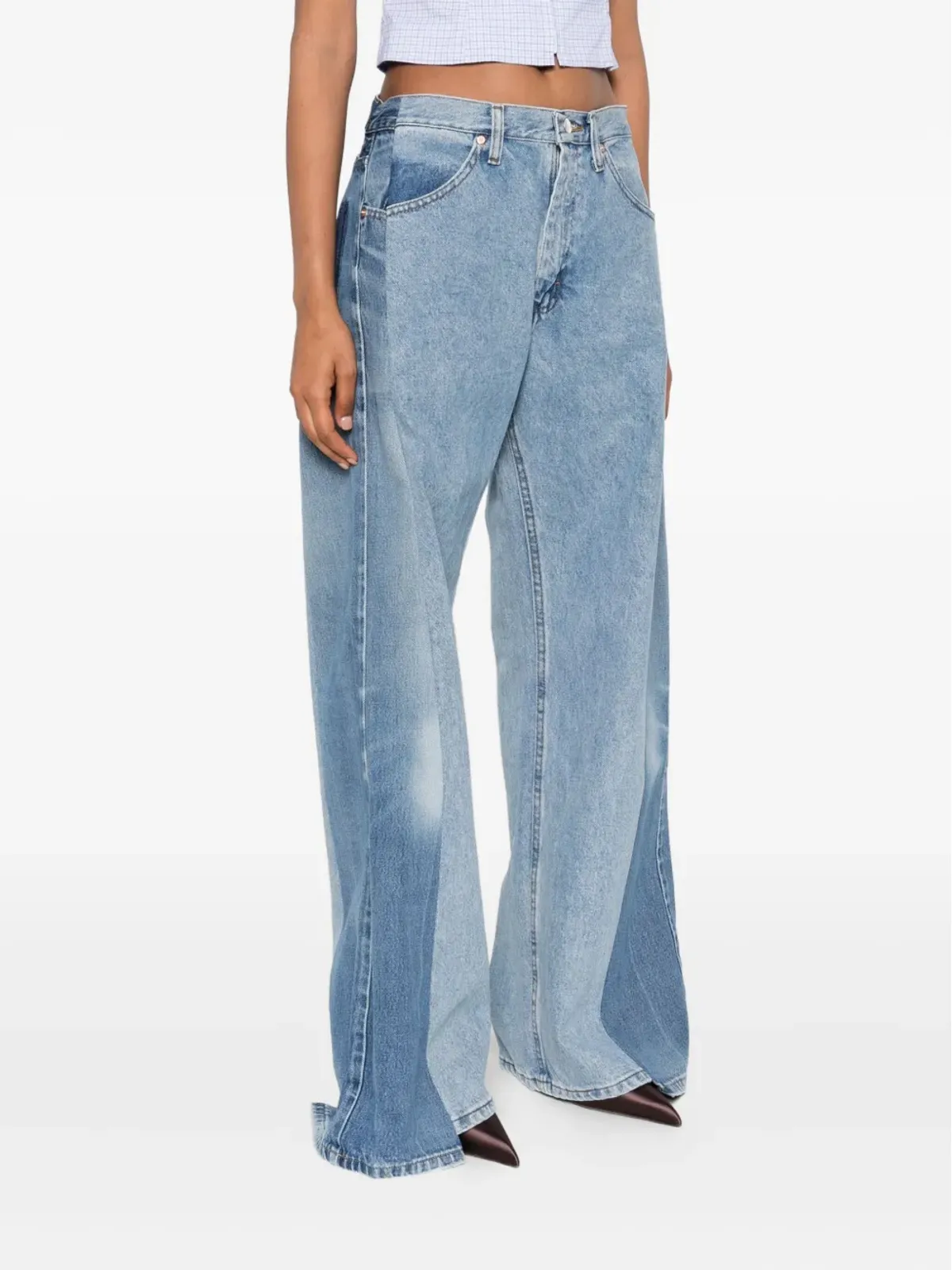 E.L.V DENIM パネル入りデニムジーンズ - 画像3