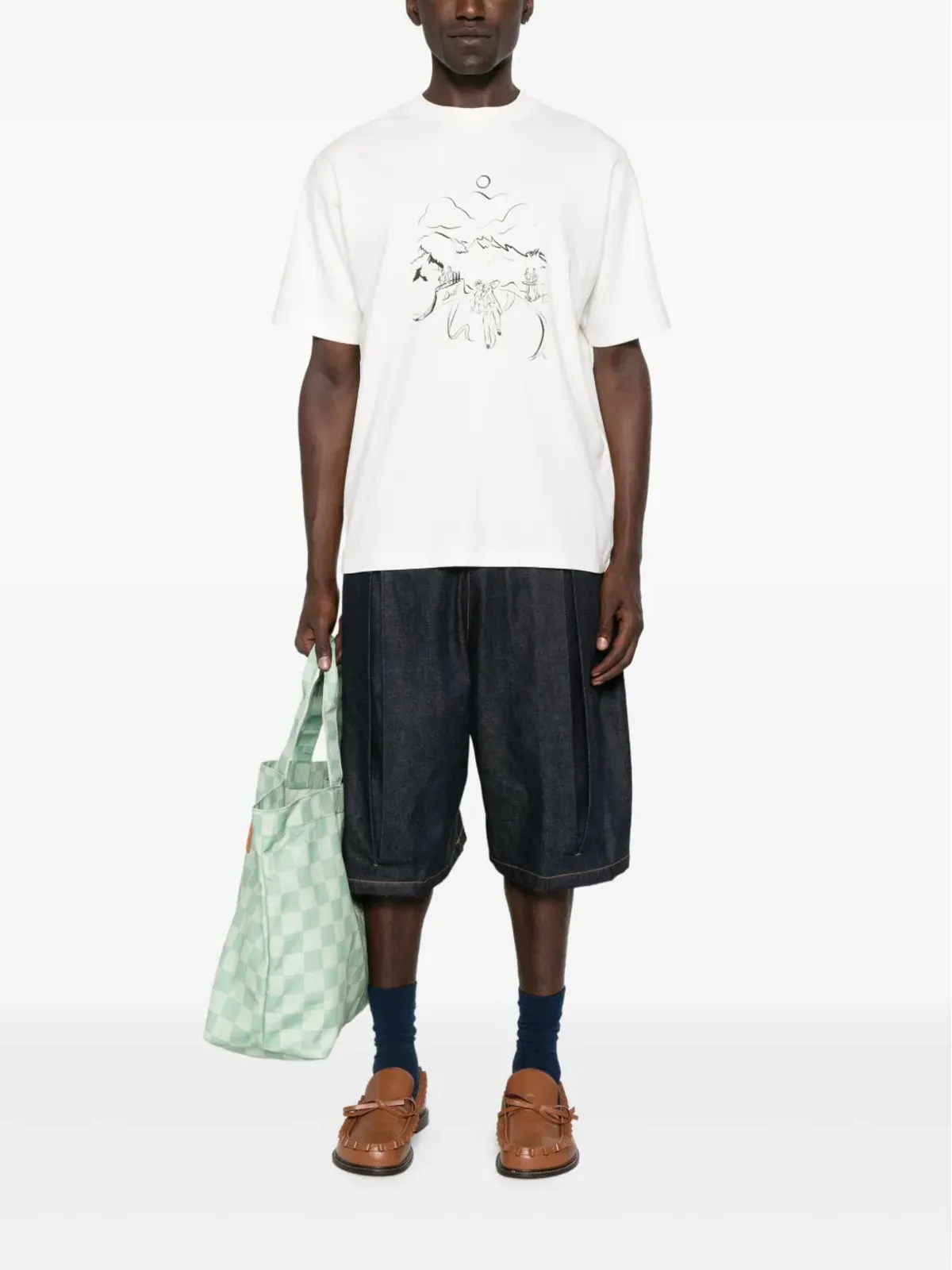 Drôle De Monsieur ランドスケーププリントTシャツ - Neutrals - 画像2
