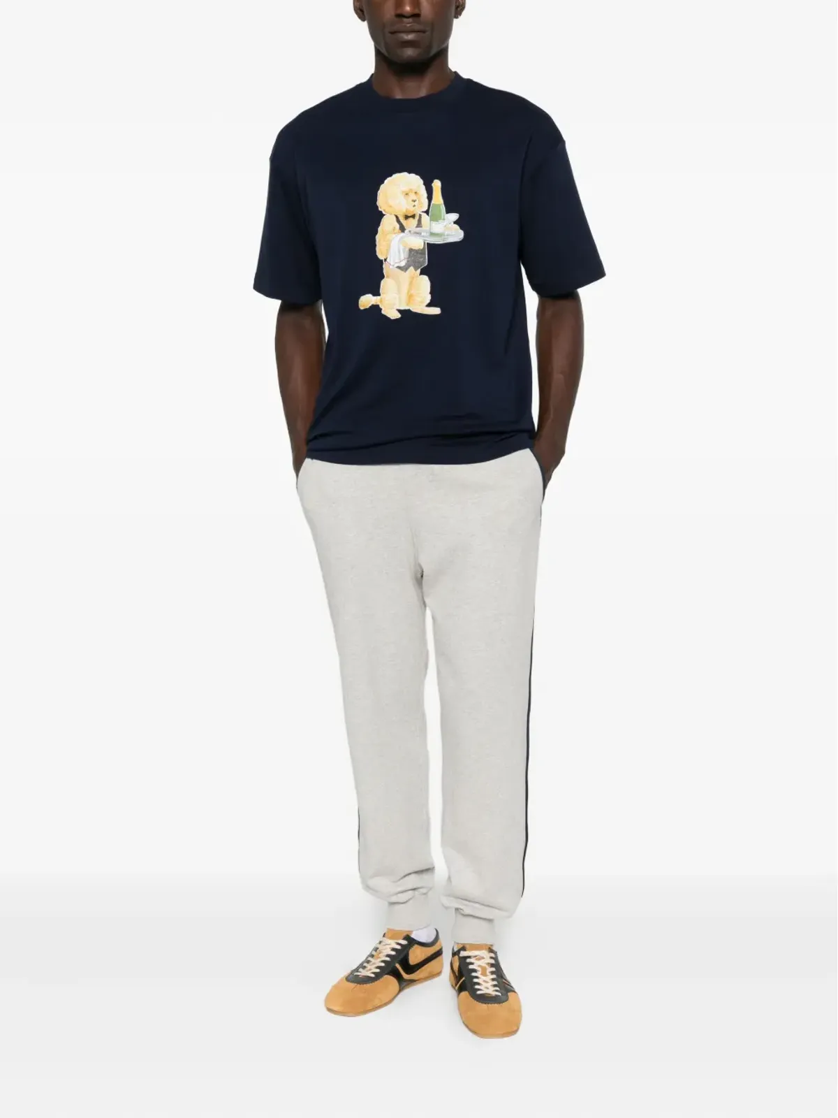 Drôle De Monsieur プードルプリント Tシャツ - 画像2