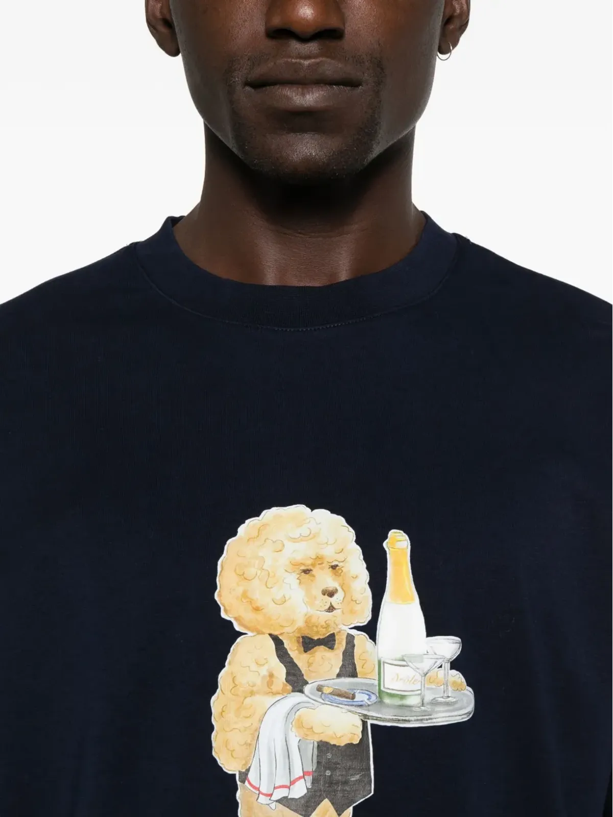 Drôle De Monsieur プードルプリント Tシャツ - 画像4