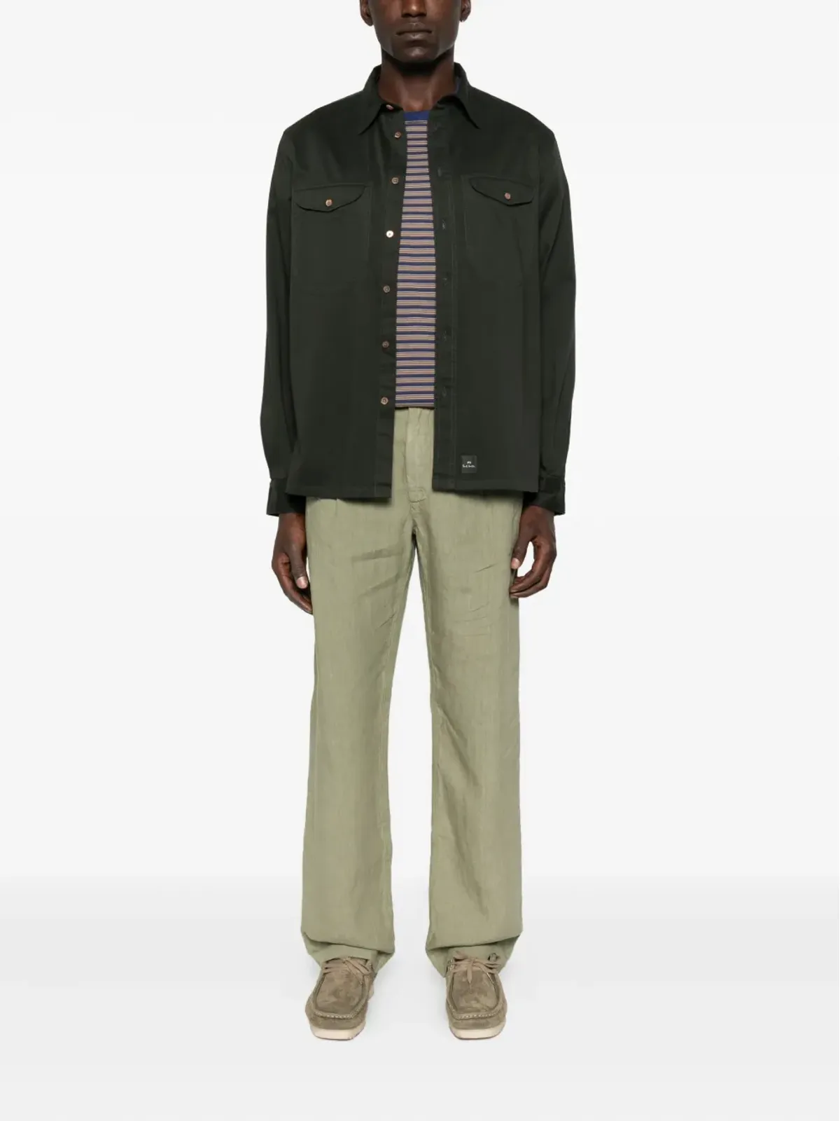 PS Paul Smith ダブルポケット コットンブレンド シャツ - 画像2