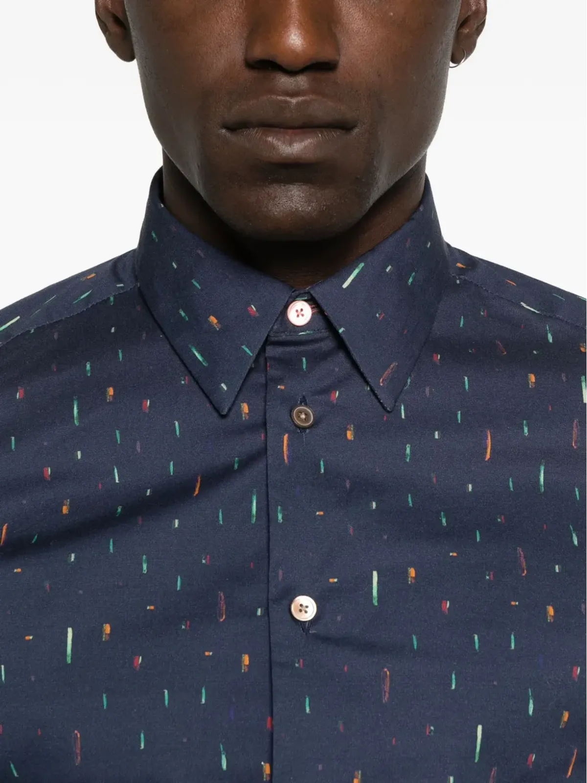 PS Paul Smith 長袖・抽象プリントシャツ - 画像5