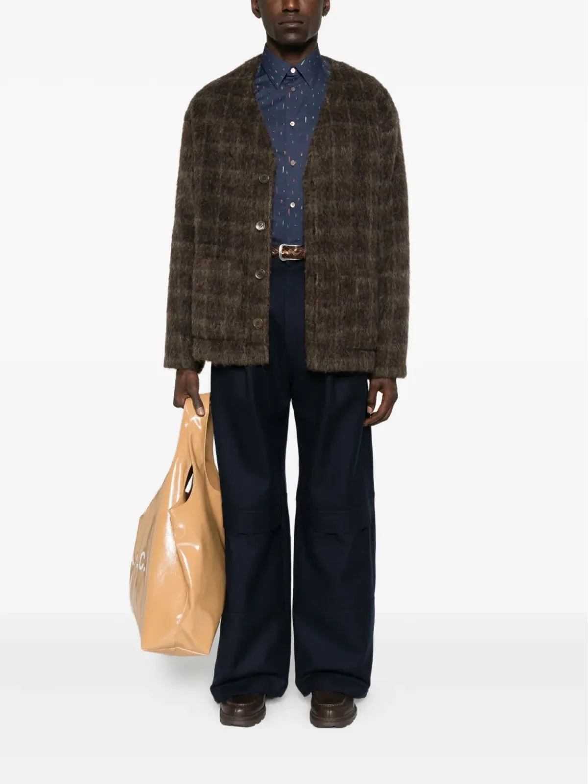 PS Paul Smith 長袖・抽象プリントシャツ - 画像2