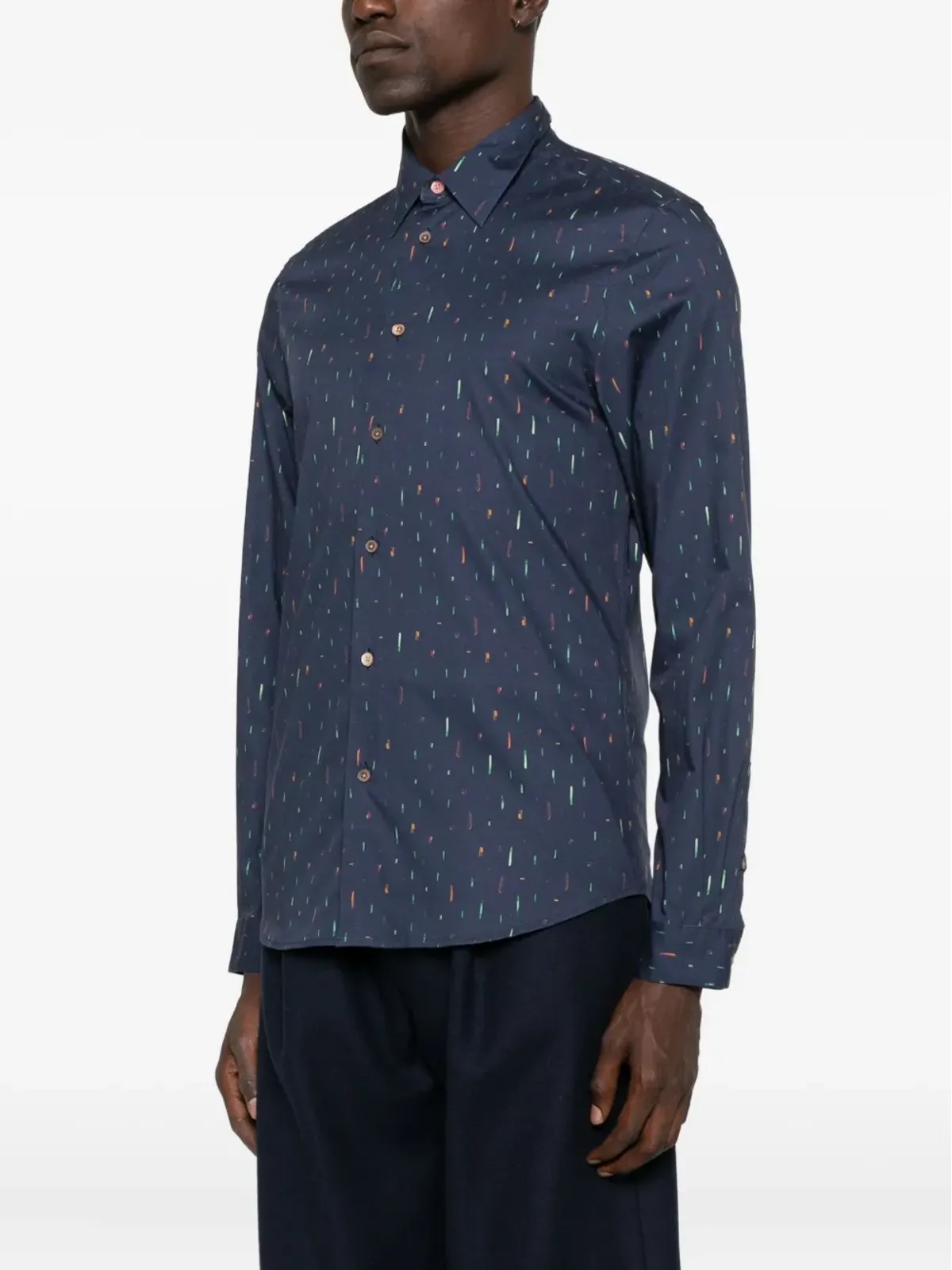 PS Paul Smith 長袖・抽象プリントシャツ - 画像3