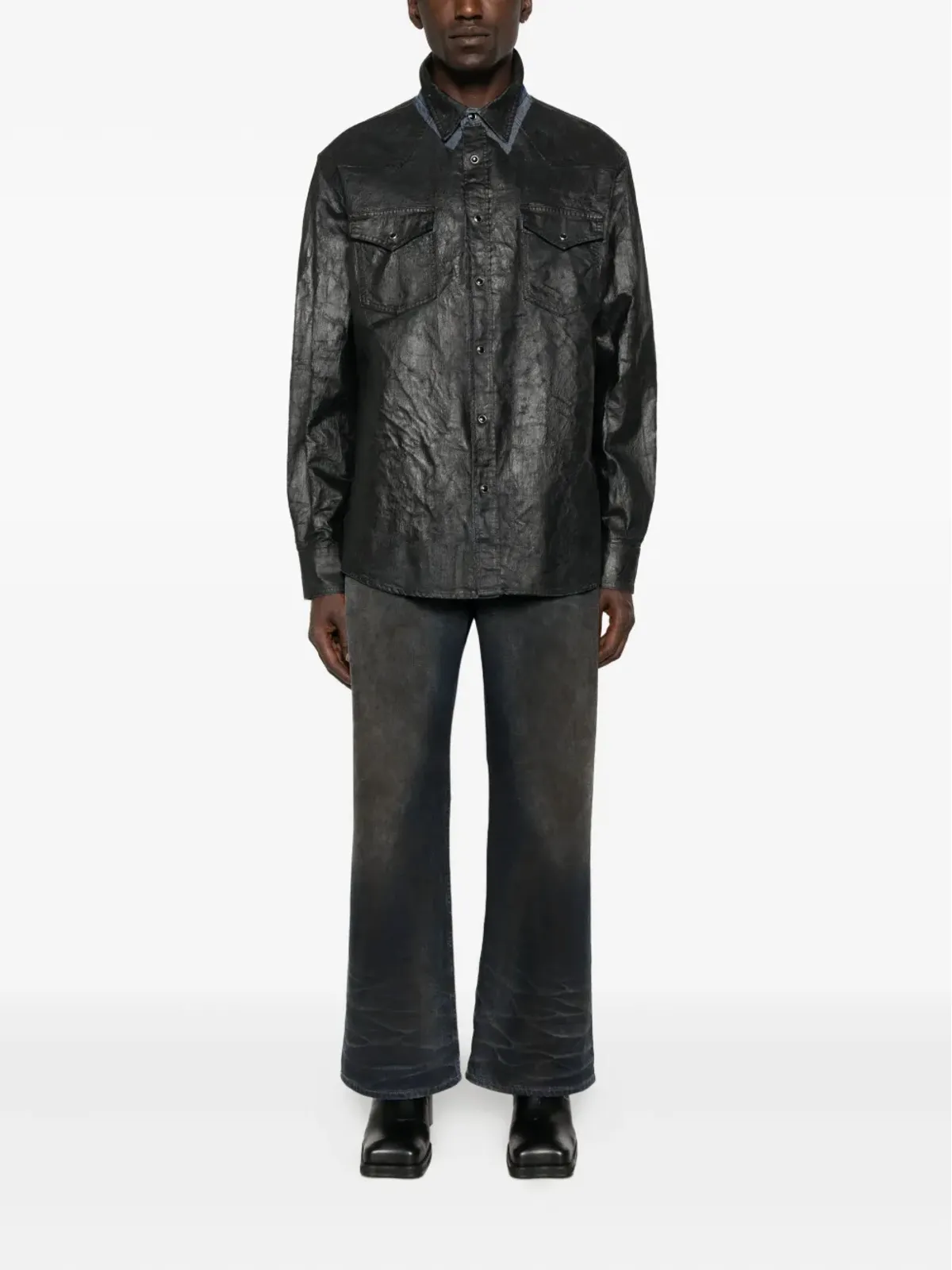 MM6 Maison Margiela ダブルポケット コットンシャツ - 画像2