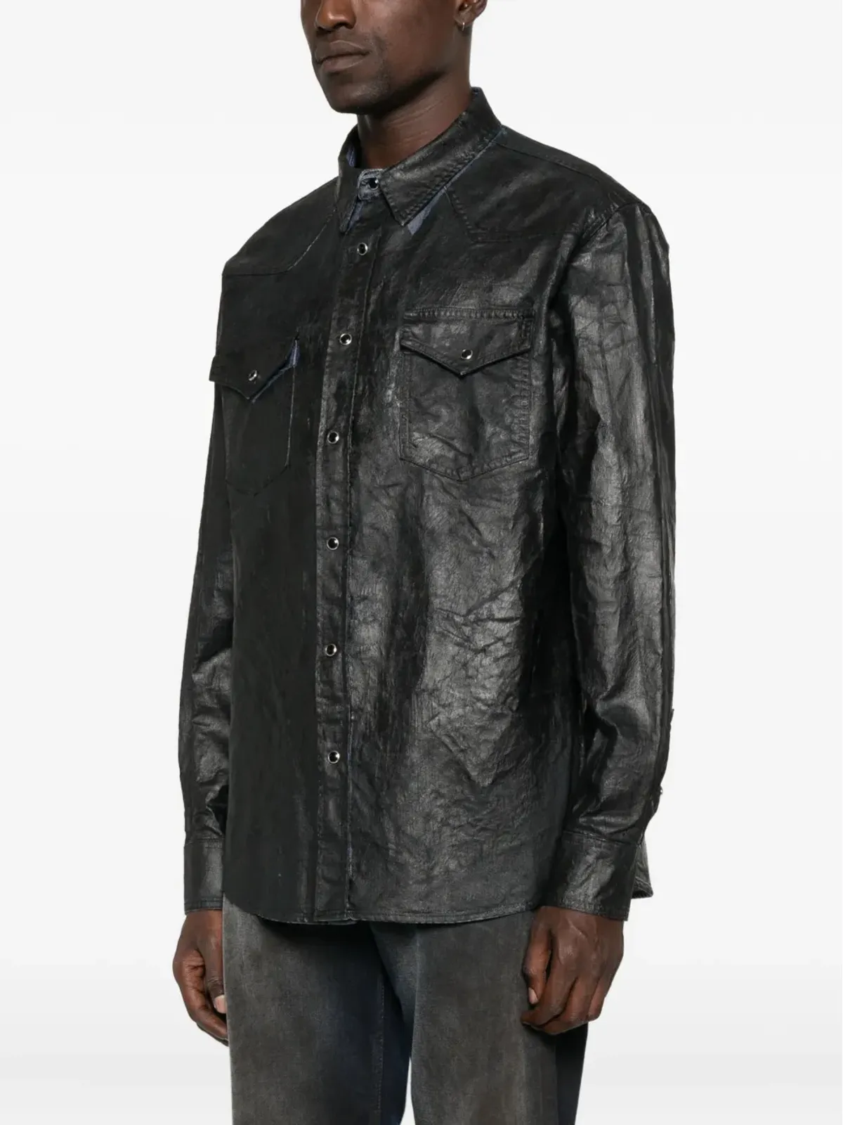 MM6 Maison Margiela ダブルポケット コットンシャツ - 画像3