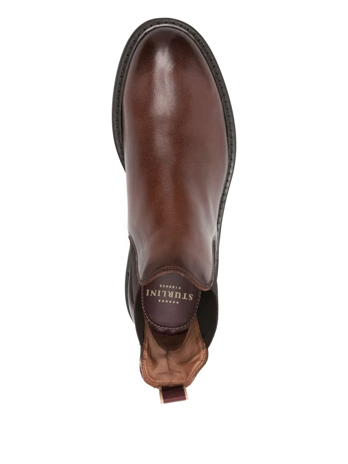 sturlini firenze エラスティケーテッドパネル レザー ブーツ - 画像4