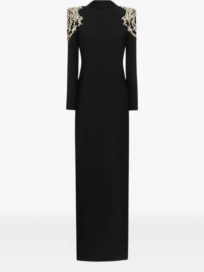 Zuhair Murad Zuhair Murad ラインストーン装飾のロングドレスの商品画像