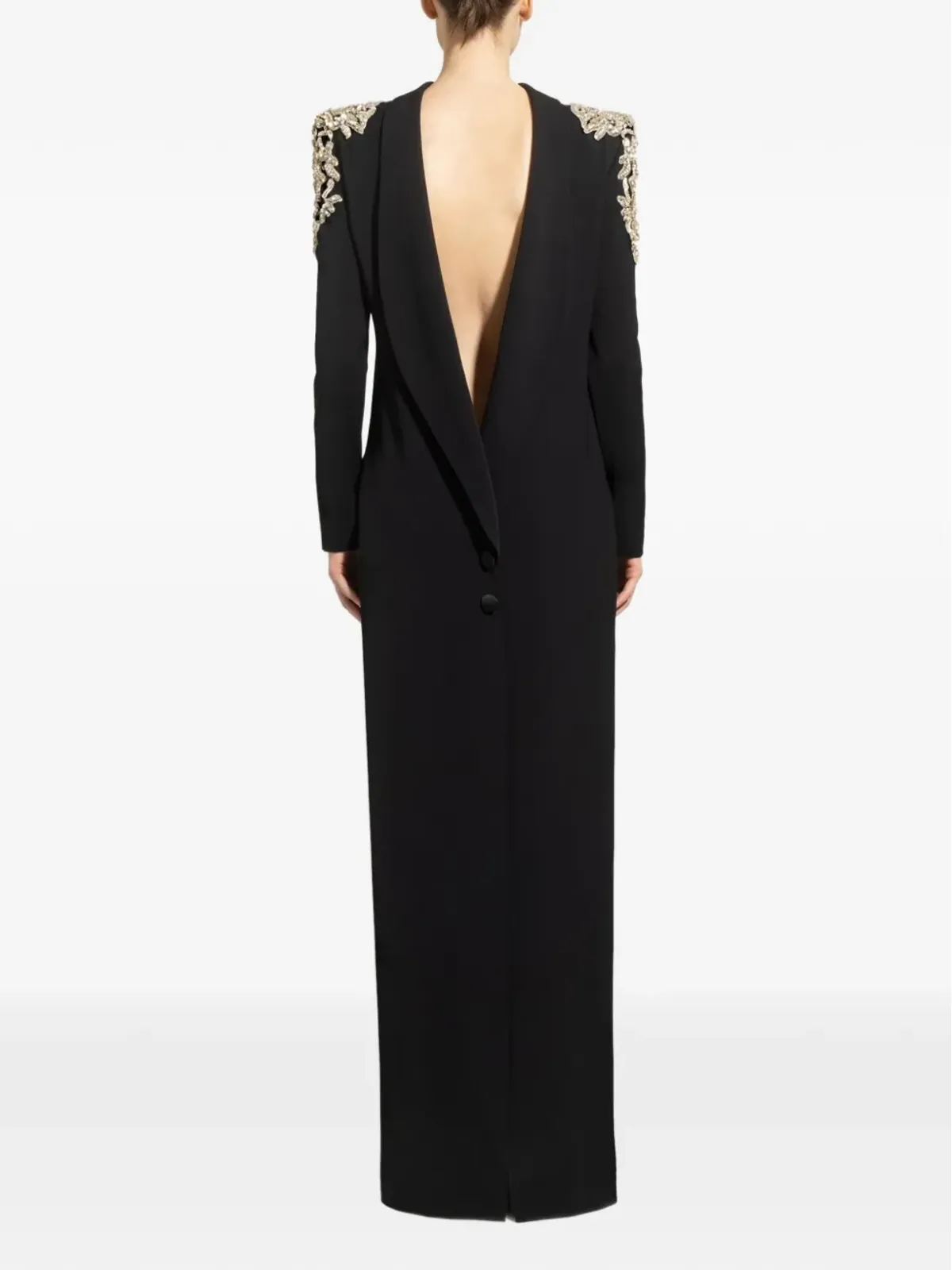 Zuhair Murad ラインストーン装飾のロングドレス - 画像4