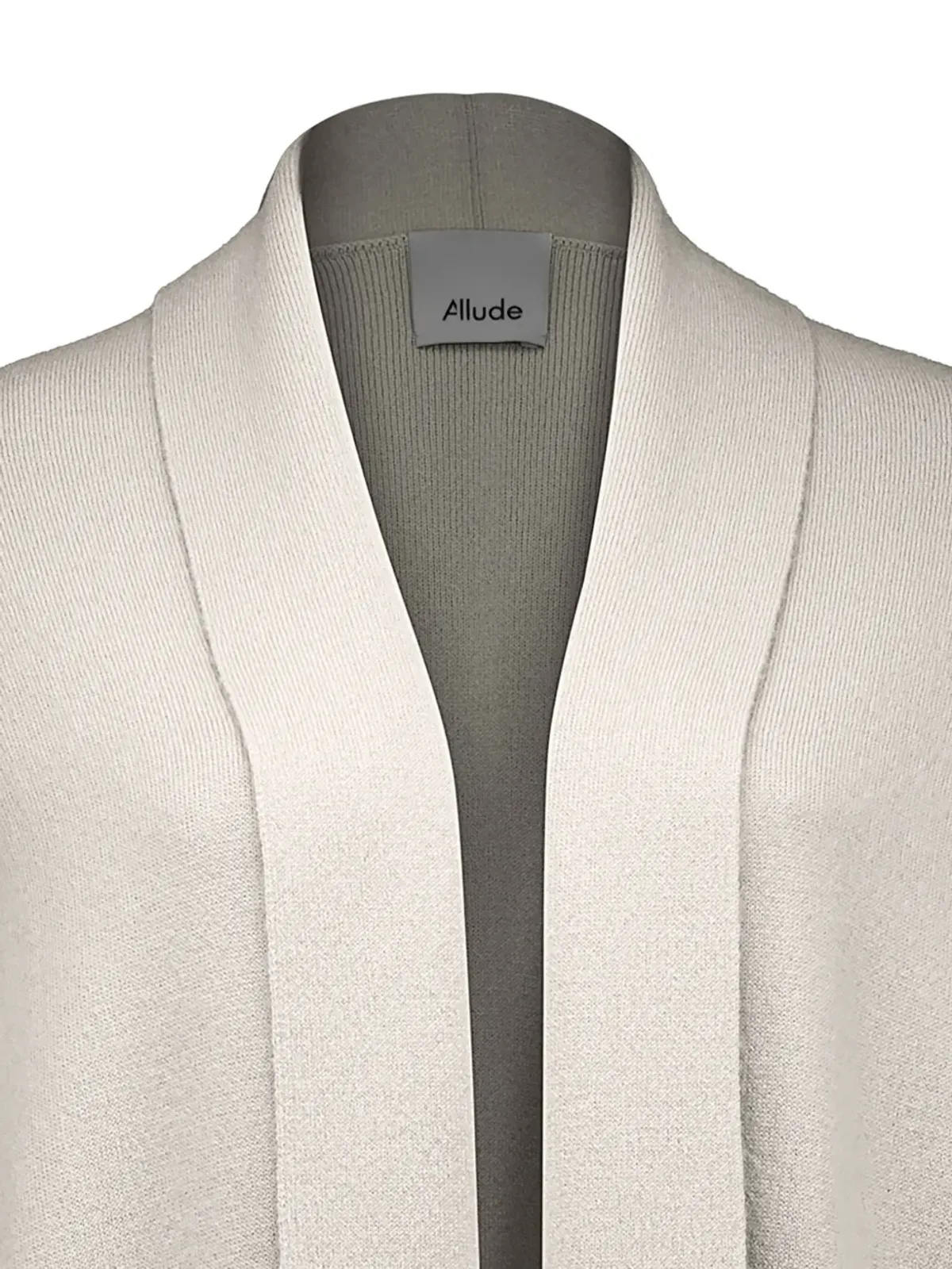 Allude パッチポケット付きニットコート - 画像3