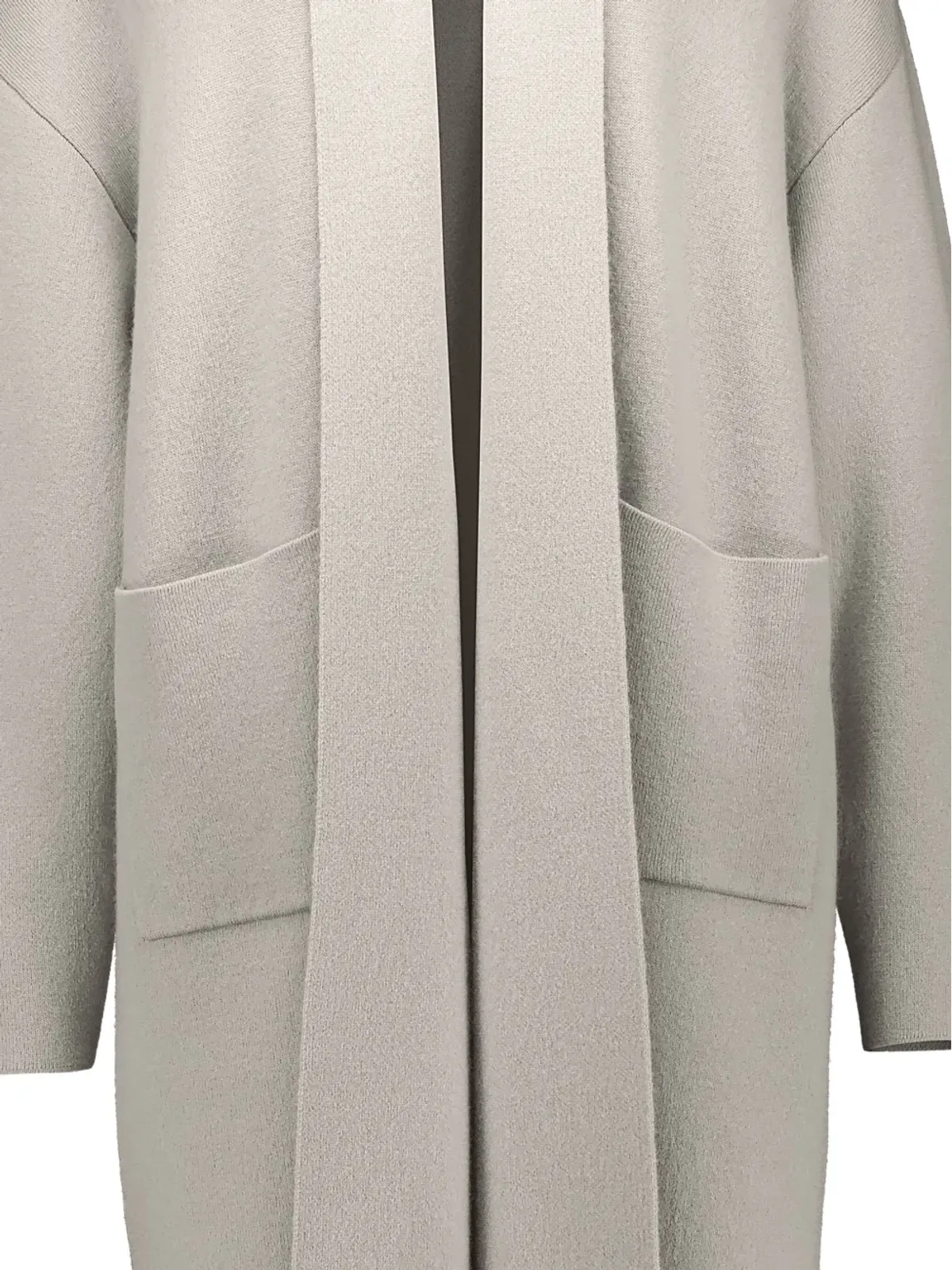 Allude パッチポケット付きニットコート - 画像4