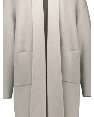 Allude パッチポケット付きニットコート - サムネイル4