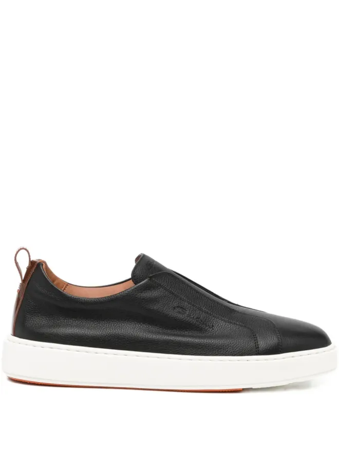 Santoni Santoni タンブルレザー スニーカーの商品画像