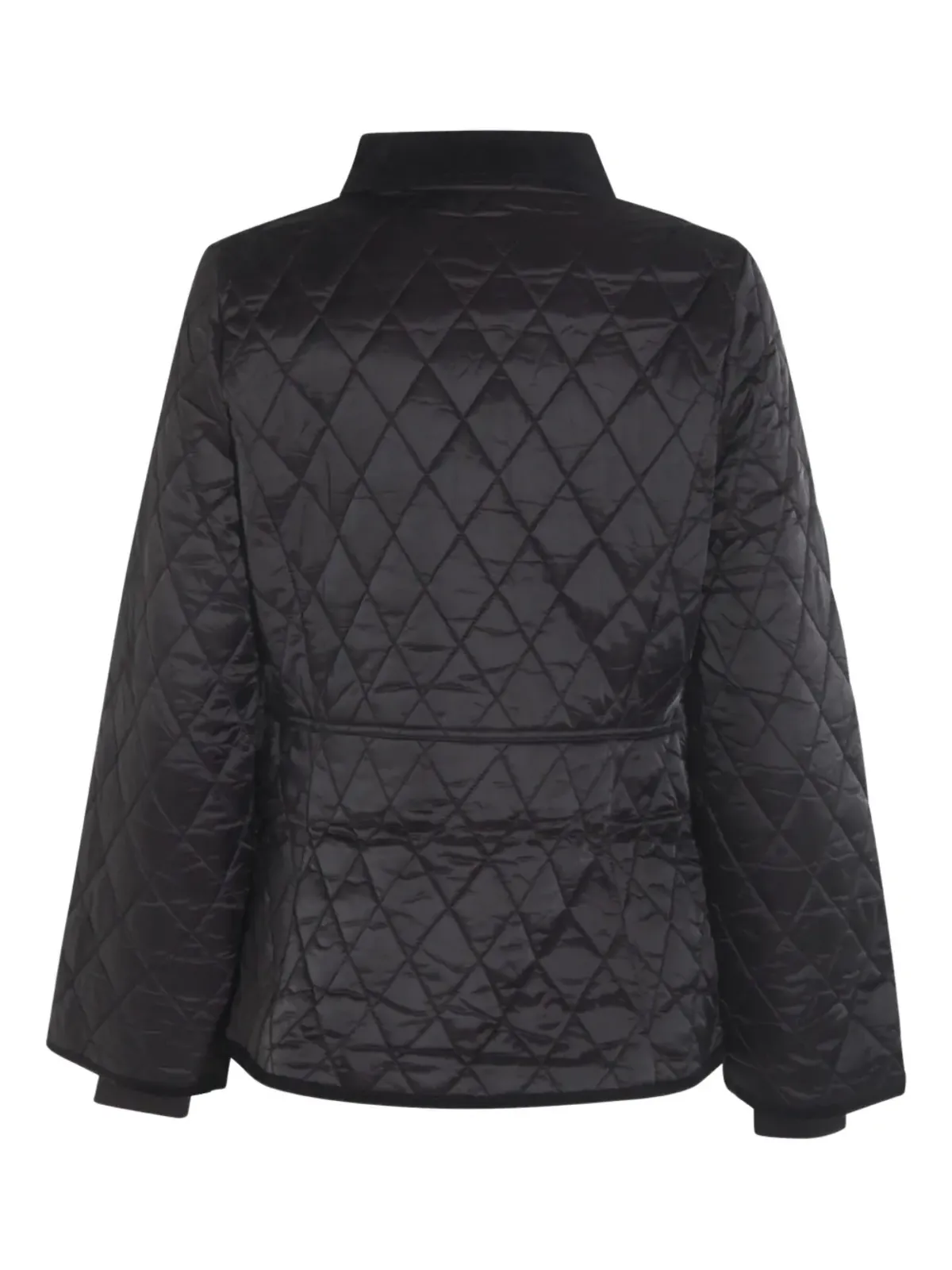 Barbour ダイヤモンドキルティング ZIPフロント コート（ブラック） - 画像2