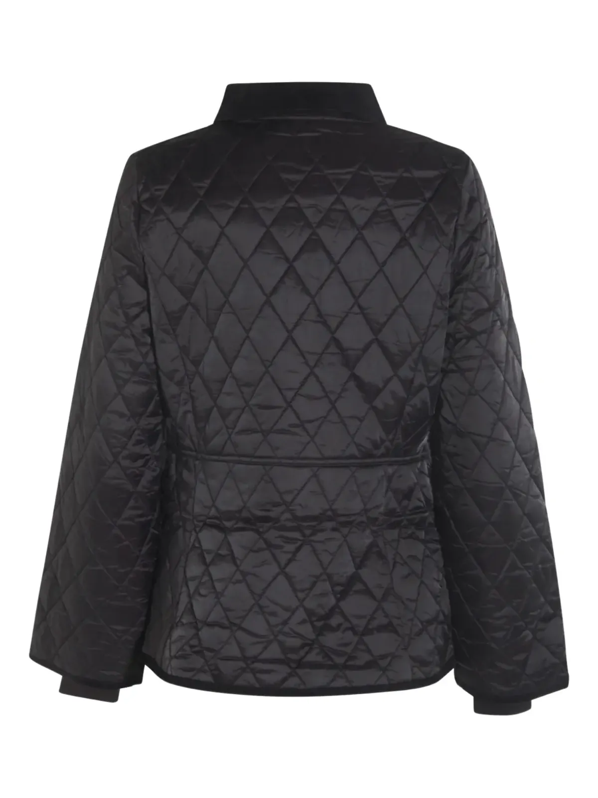Barbour ダイヤモンドキルティング ZIPフロント コート（ブラック） - 画像3