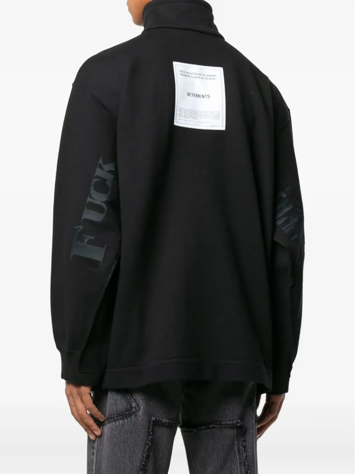 VETEMENTS ハイネック半ジップ スウェットシャツ - 画像4