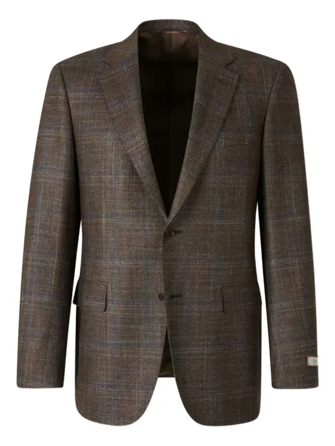 Canali Canali シングルブレスト チェック柄ブレザーの商品画像