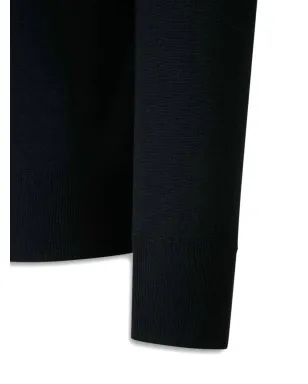 Canali ポロネック長袖セーター（ブラック） - サムネイル4
