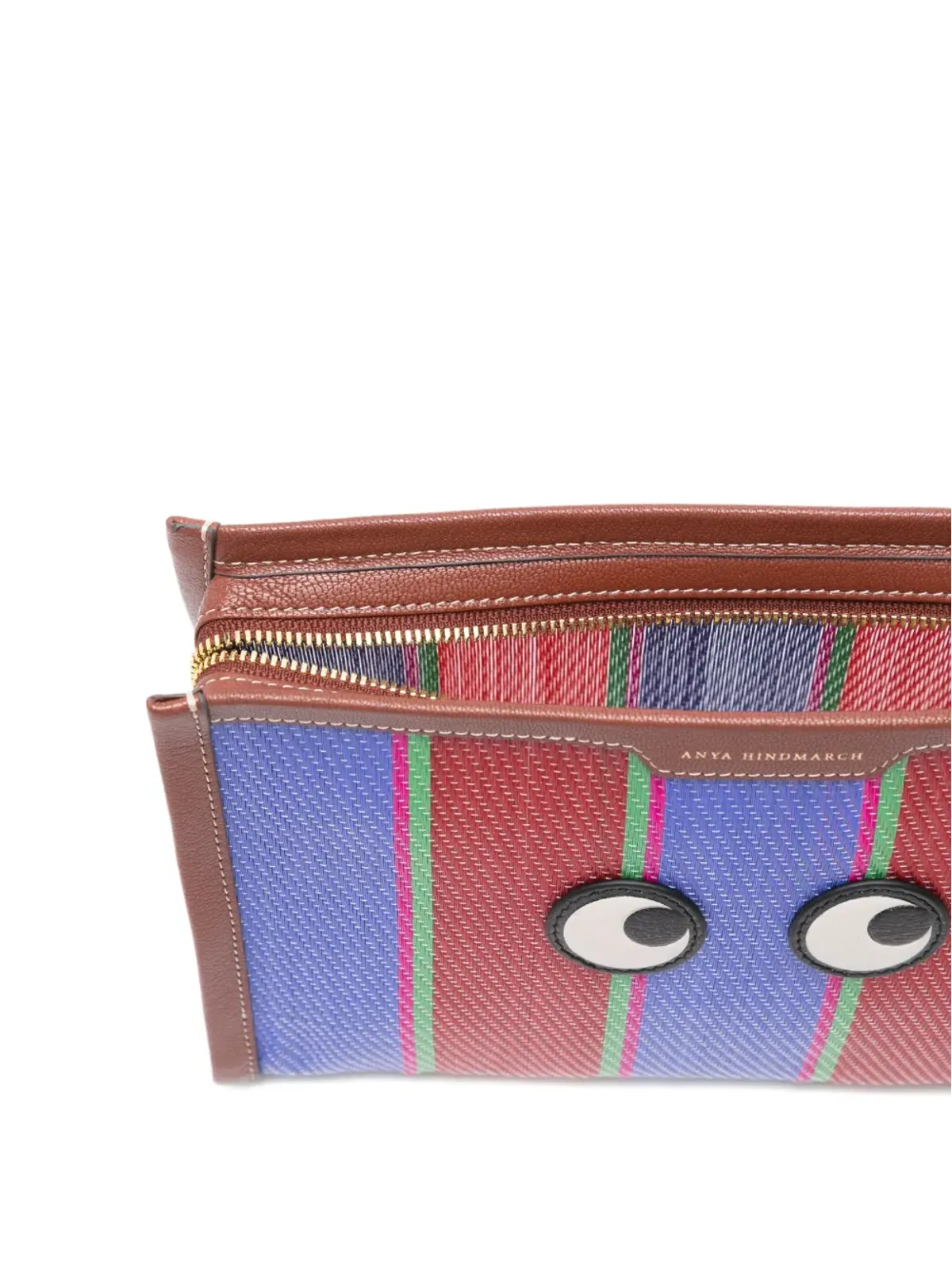 Anya Hindmarch ストライプのアイ・クラッチバッグ - 画像5
