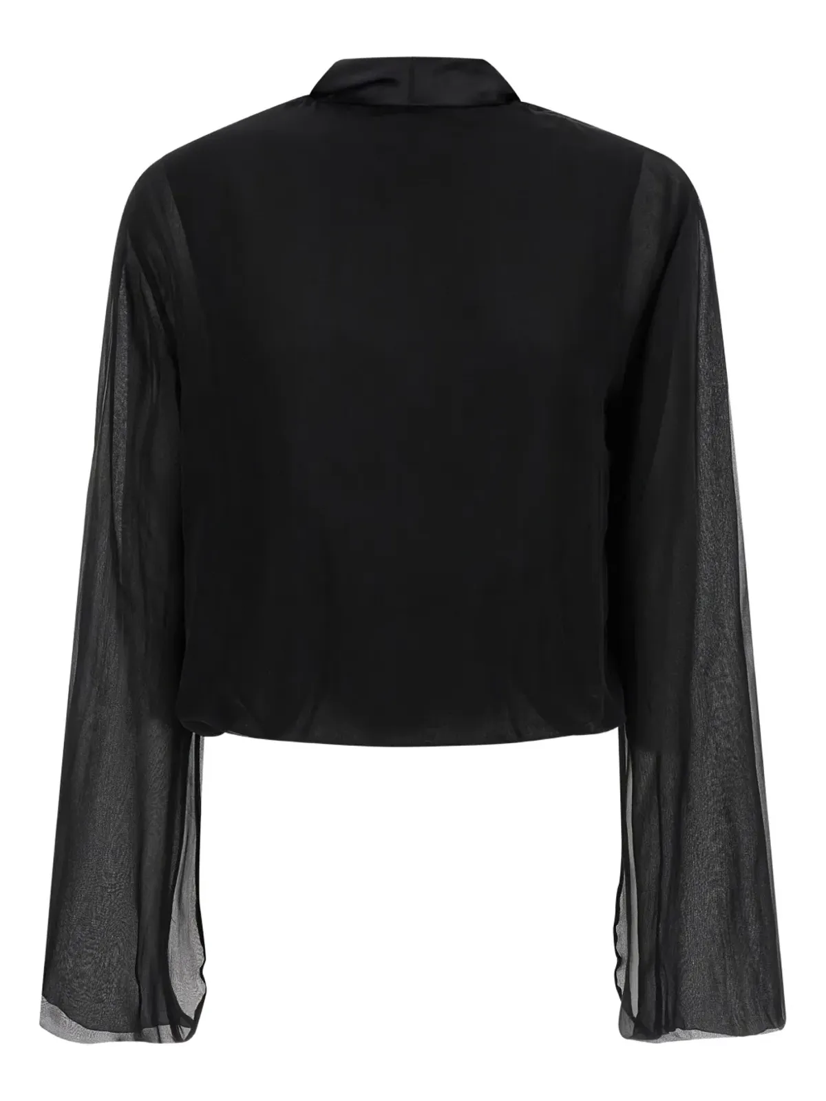 Alberta Ferretti Vネック シルク ブラウス - 画像2