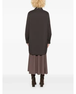 Herno ボタンダウン フラップポケット シャツコート - ブラウン - サムネイル4